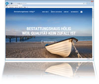 Webdesign: Bestattungshaus Hölig